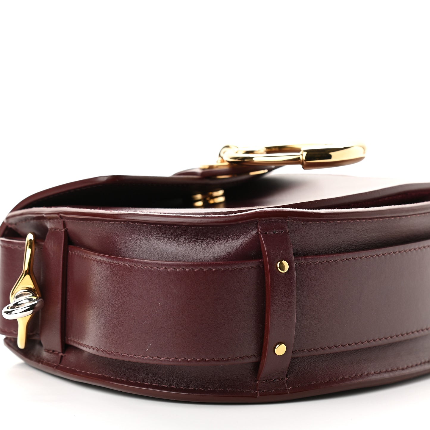 Calfskin Small Tess Bag Burnt Brown