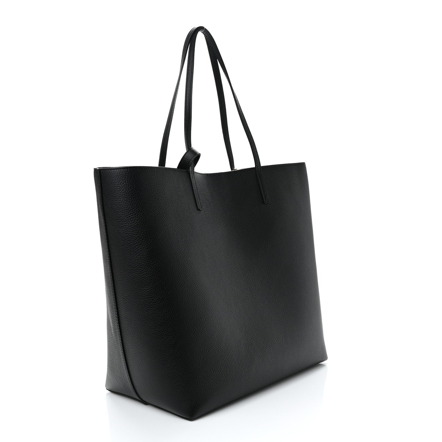 Alexander McQueen Grained Calfskin Skull Open Shopper Tote Black 4 of 11