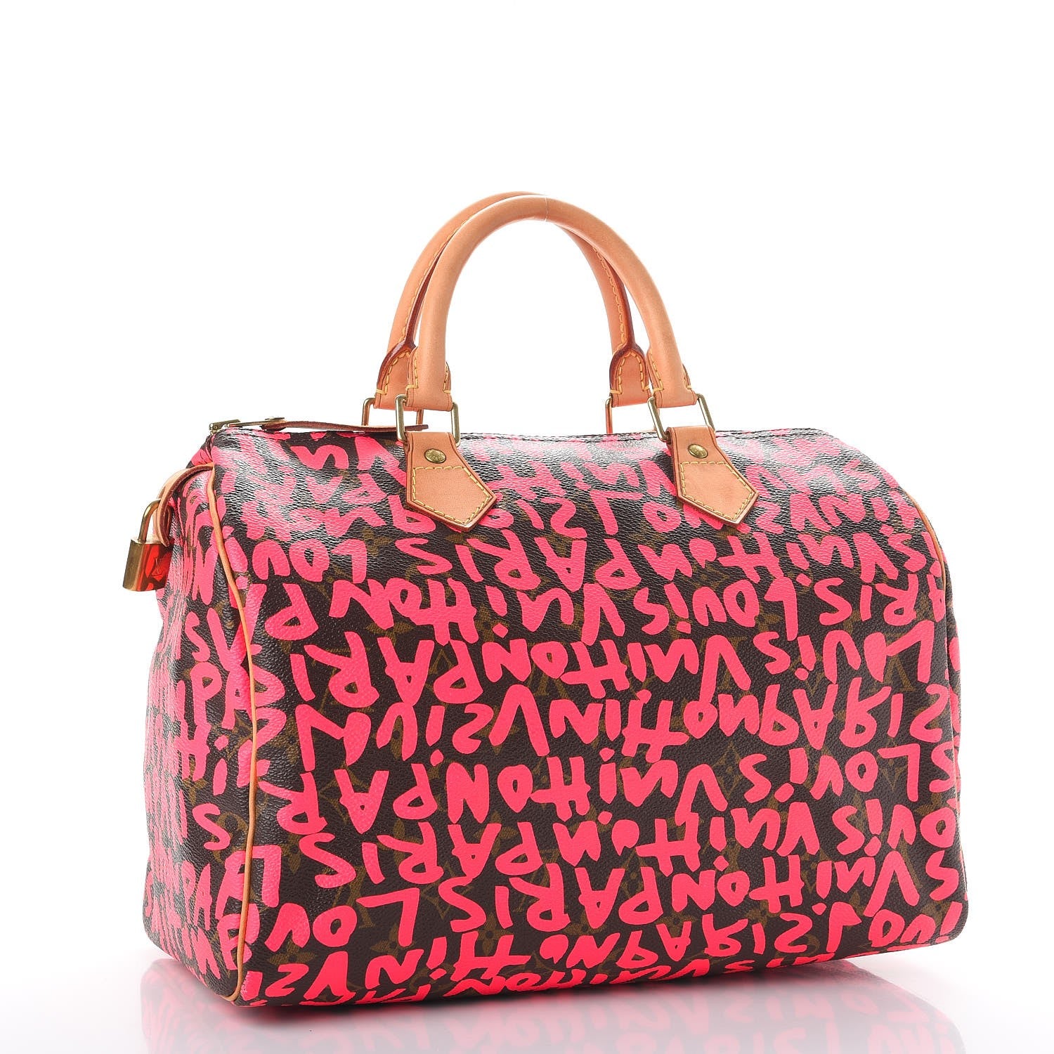 Louis Vuitton Monogram Graffiti Speedy 30 Fuchsia 3 of 12