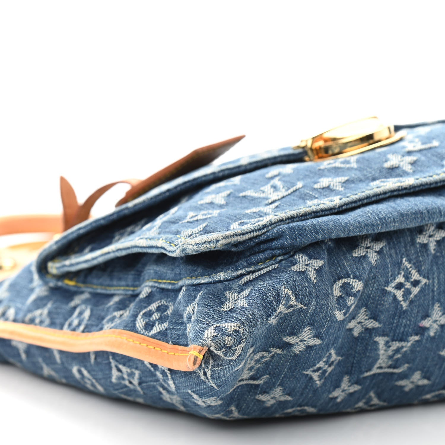 Louis Vuitton Monogram Denim Sac Plat Blue 8 of 11