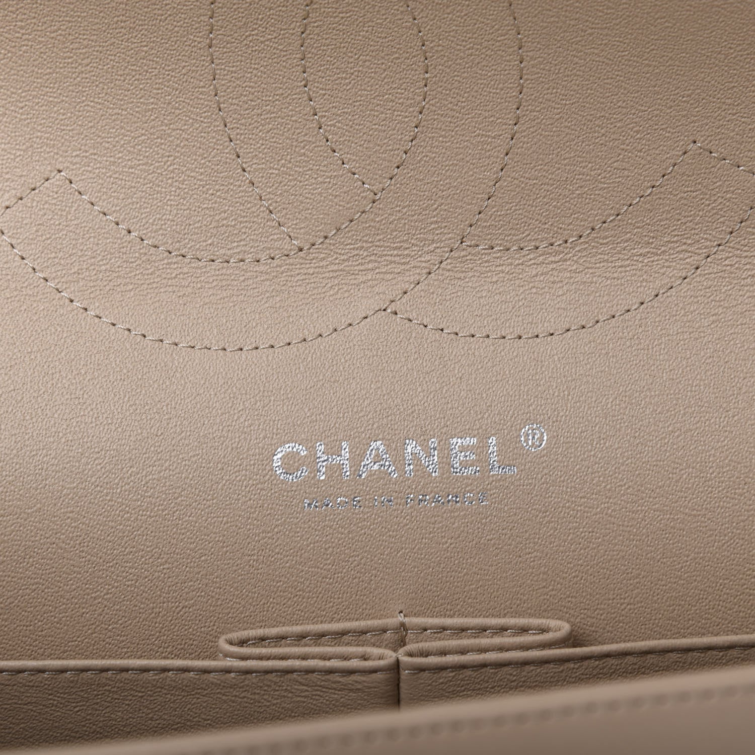 Chanel Lambskin Quilted Jumbo Double Flap Beige 9 of 12