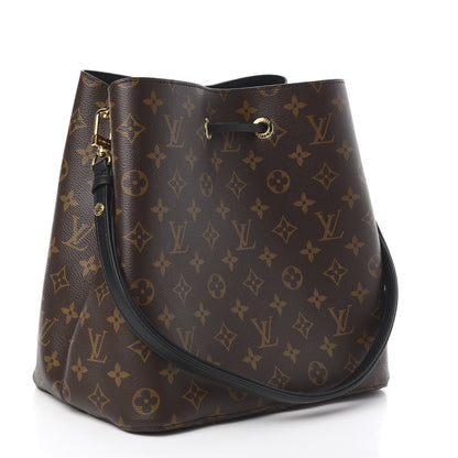 Louis Vuitton Monogram Neonoe MM Black 3 of 9