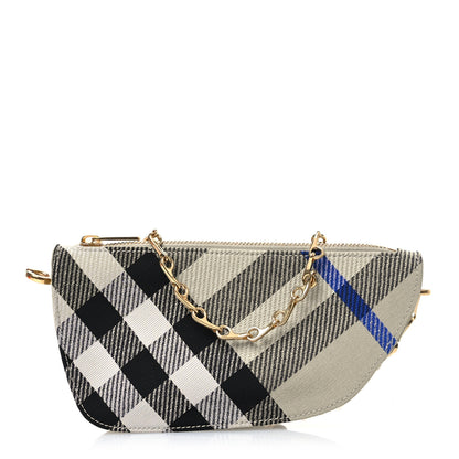 Burberry Jacquard Check Micro Shield Bag Lichen 1 of 10