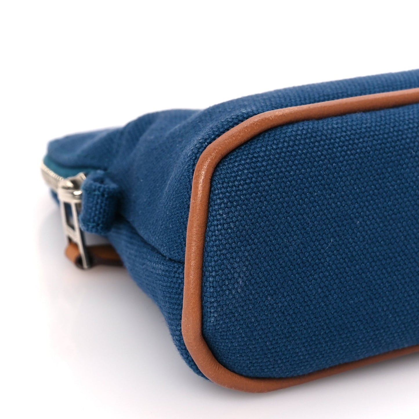 Cotton Canvas Mini Mini Bolide Travel Cosmetic Pouch Bleu De Prusse