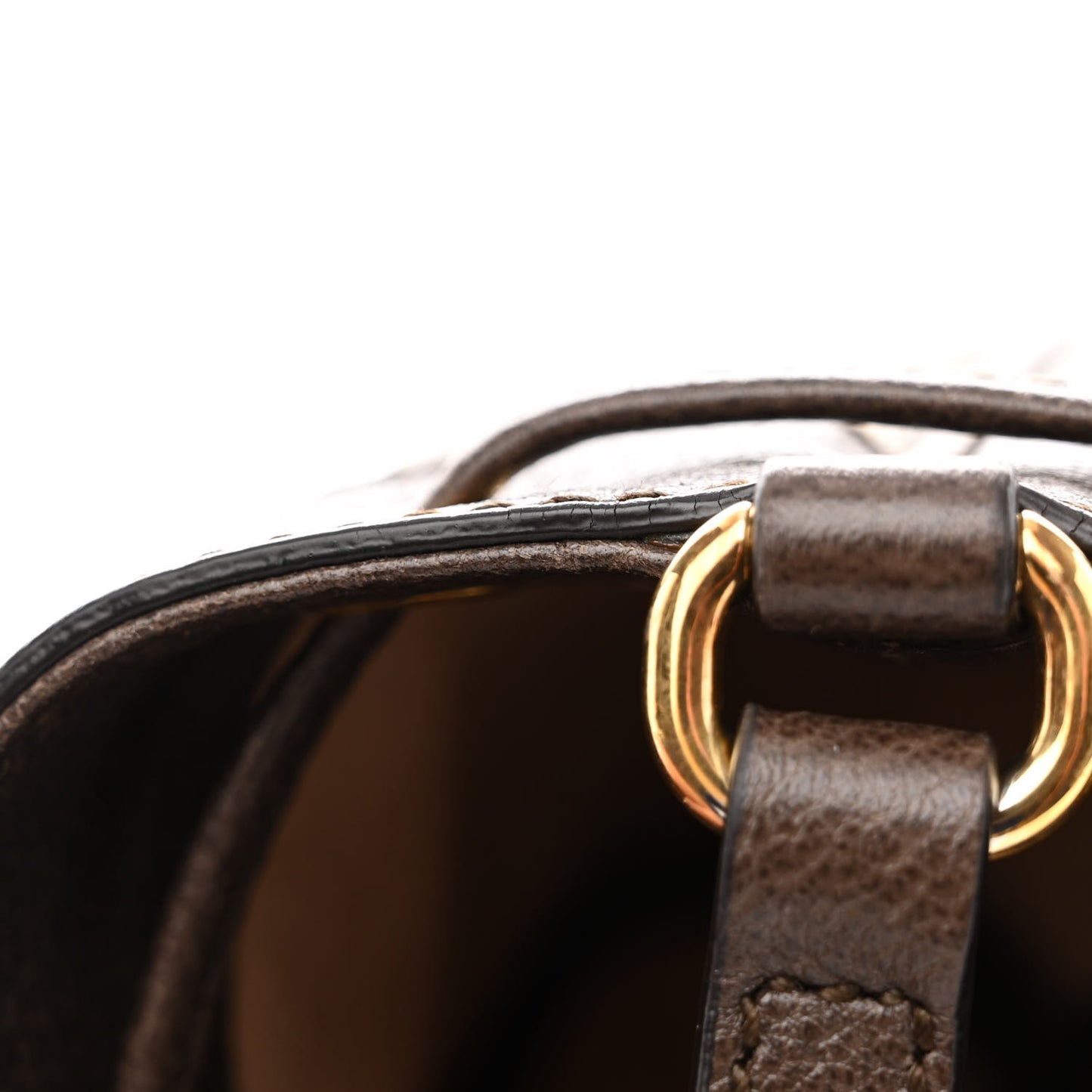 GG Supreme Monogram Web Mini Ophidia Bucket Bag Brown