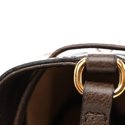 Gucci GG Supreme Monogram Web Mini Ophidia Bucket Bag Brown 11 of 15