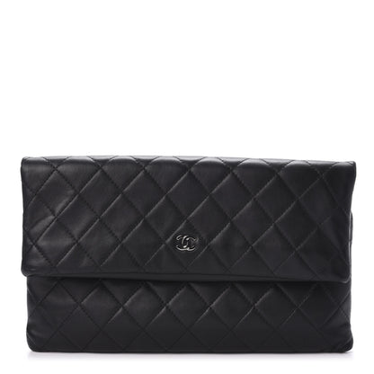 Chanel Lambskin Quilted CC Beauty Clutch Black 1 of 9