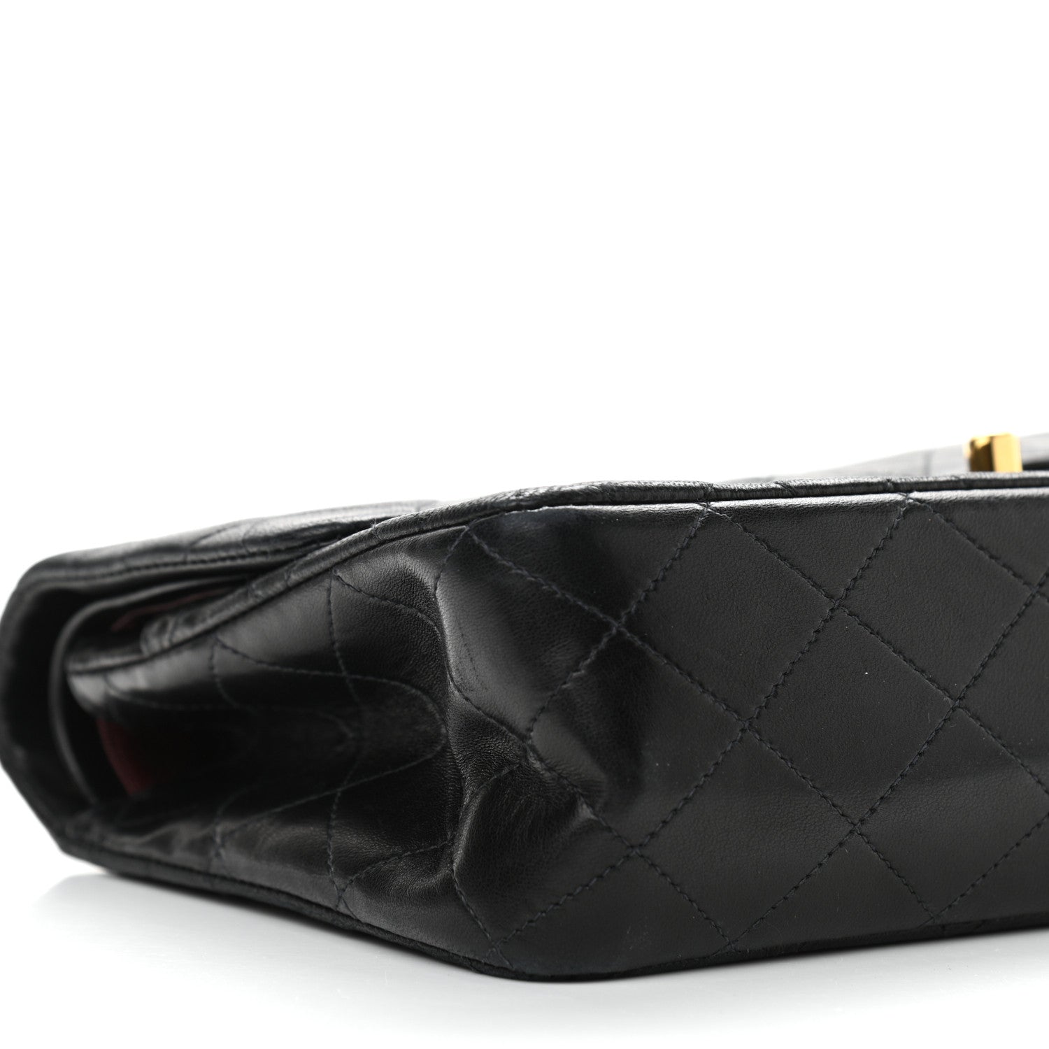 Chanel Lambskin Quilted Medium Double Flap Black 10 of 15