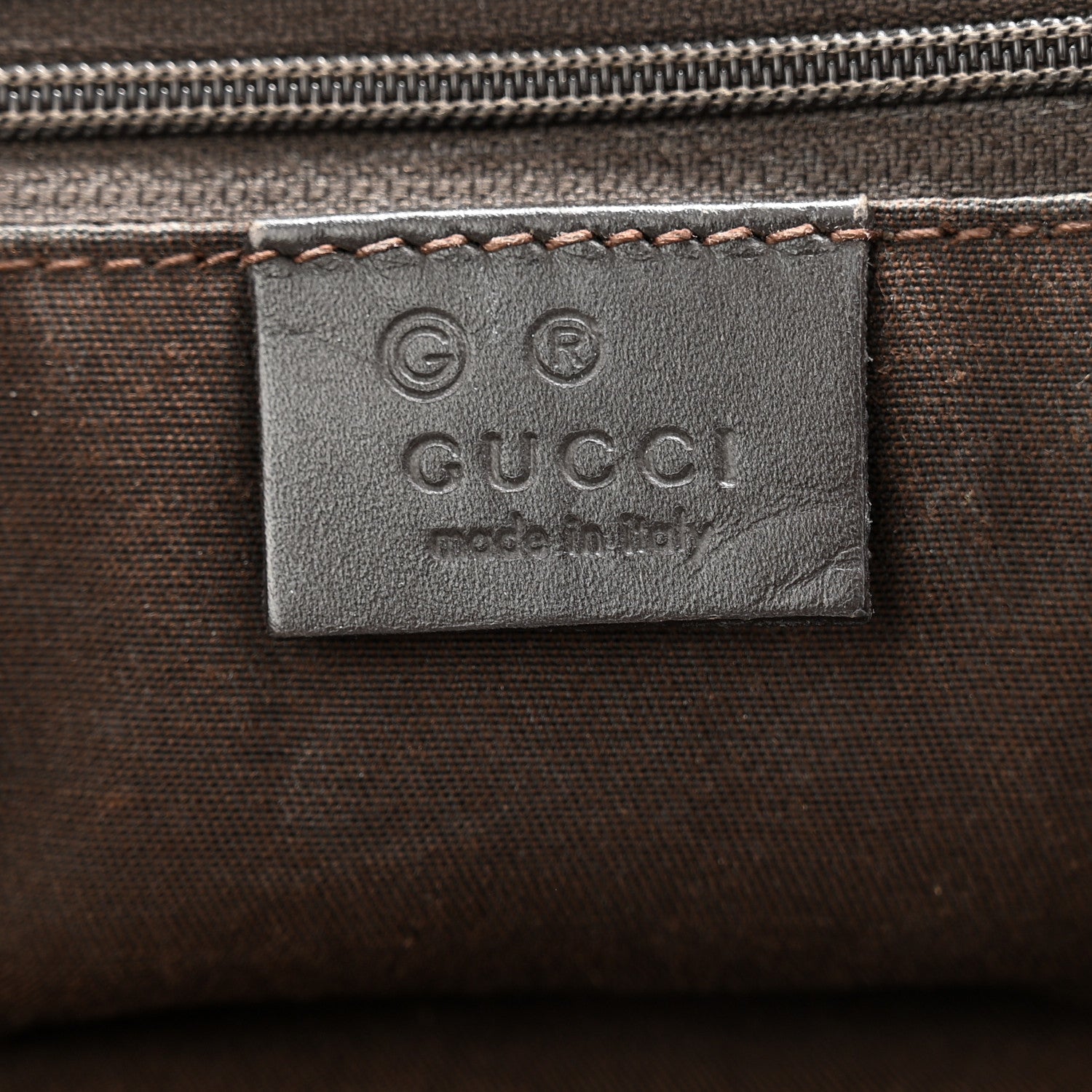 Gucci Monogram Large Tote Dark Brown 6 of 12