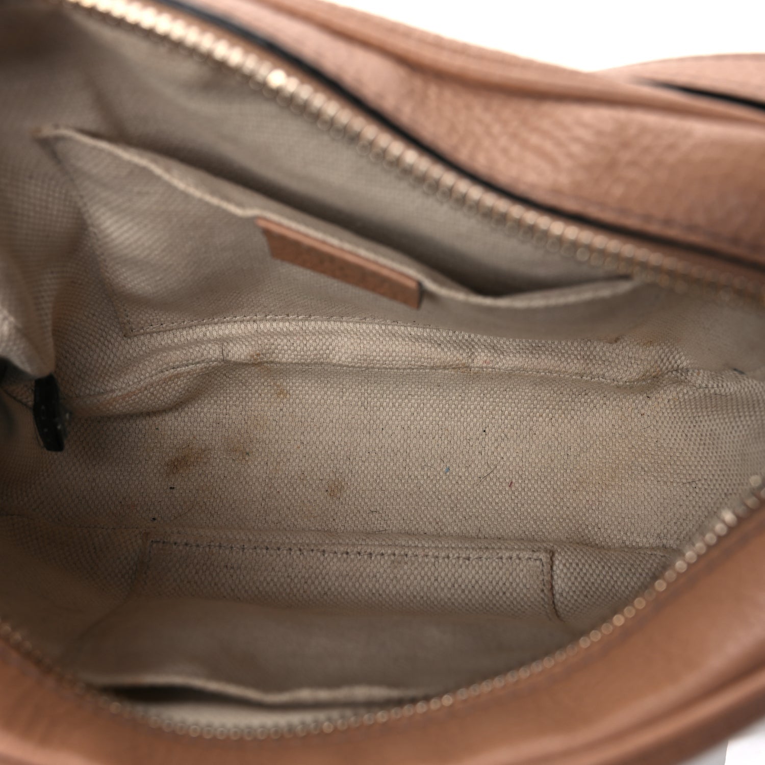 Gucci Pebbled Calfskin Small Soho Disco Bag Camelia 4 of 8