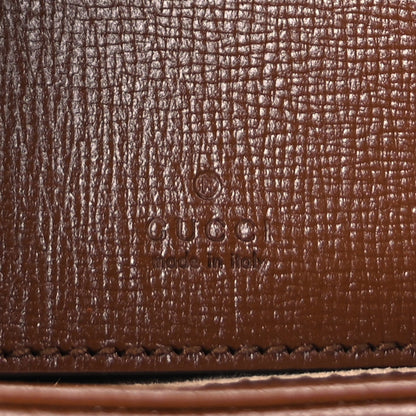 Gucci GG Supreme Monogram Azalea Calfskin Web Mini Jackie 1961 Hobo Beige Ebony Brown Sugar 5 of 7