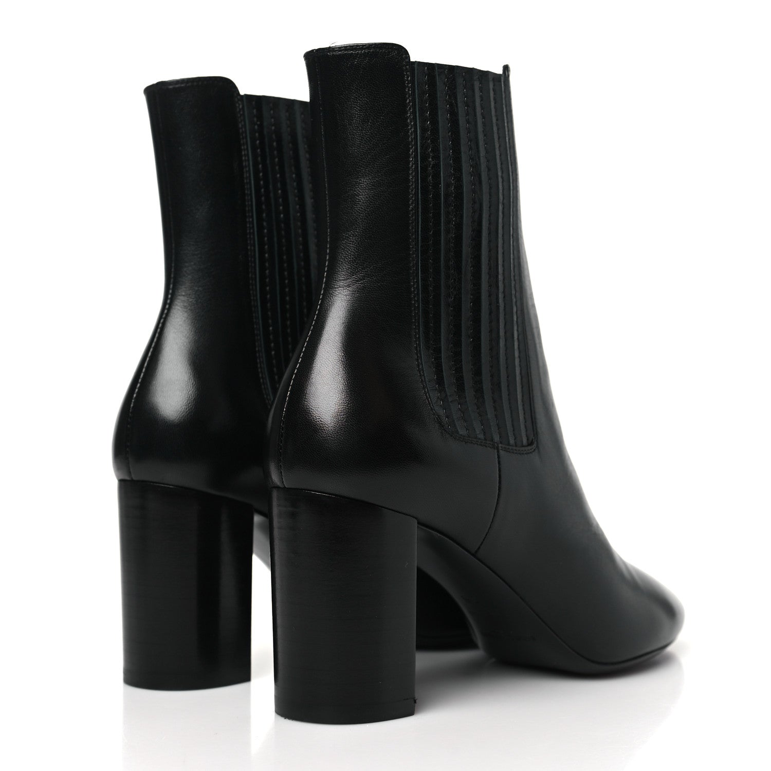 Saint Laurent Nappa Lou 75 Ankle Zip Boots 36 Black 4 of 9