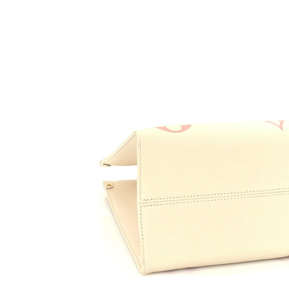Louis Vuitton Empreinte Monogram Giant Onthego MM Creme Rose Trianon 7 of 8