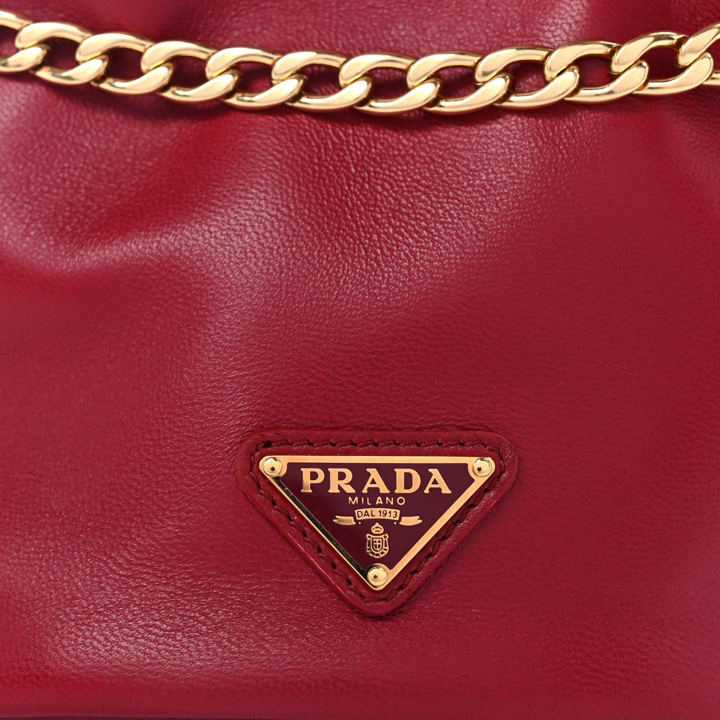 Nappa Mini Petit Sac Noir Bucket Bag Ciliegia