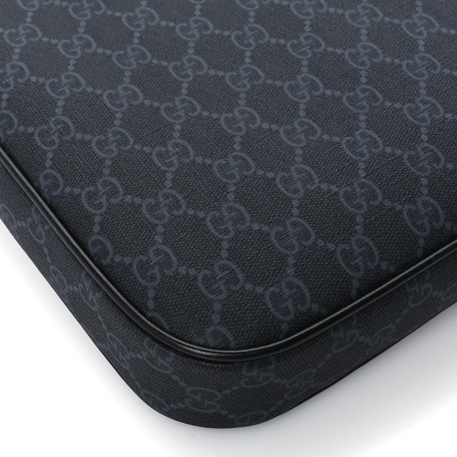 Gucci GG Supreme Monogram Web Messenger Bag  Black/Grey 7 of 8