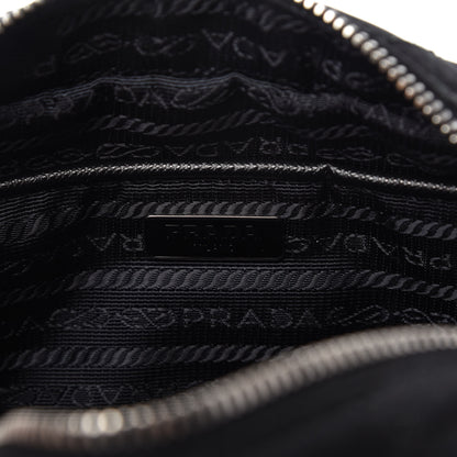 Prada Nylon Tessuto Impuntu Quilted Chain Crossbody Black 8 of 10
