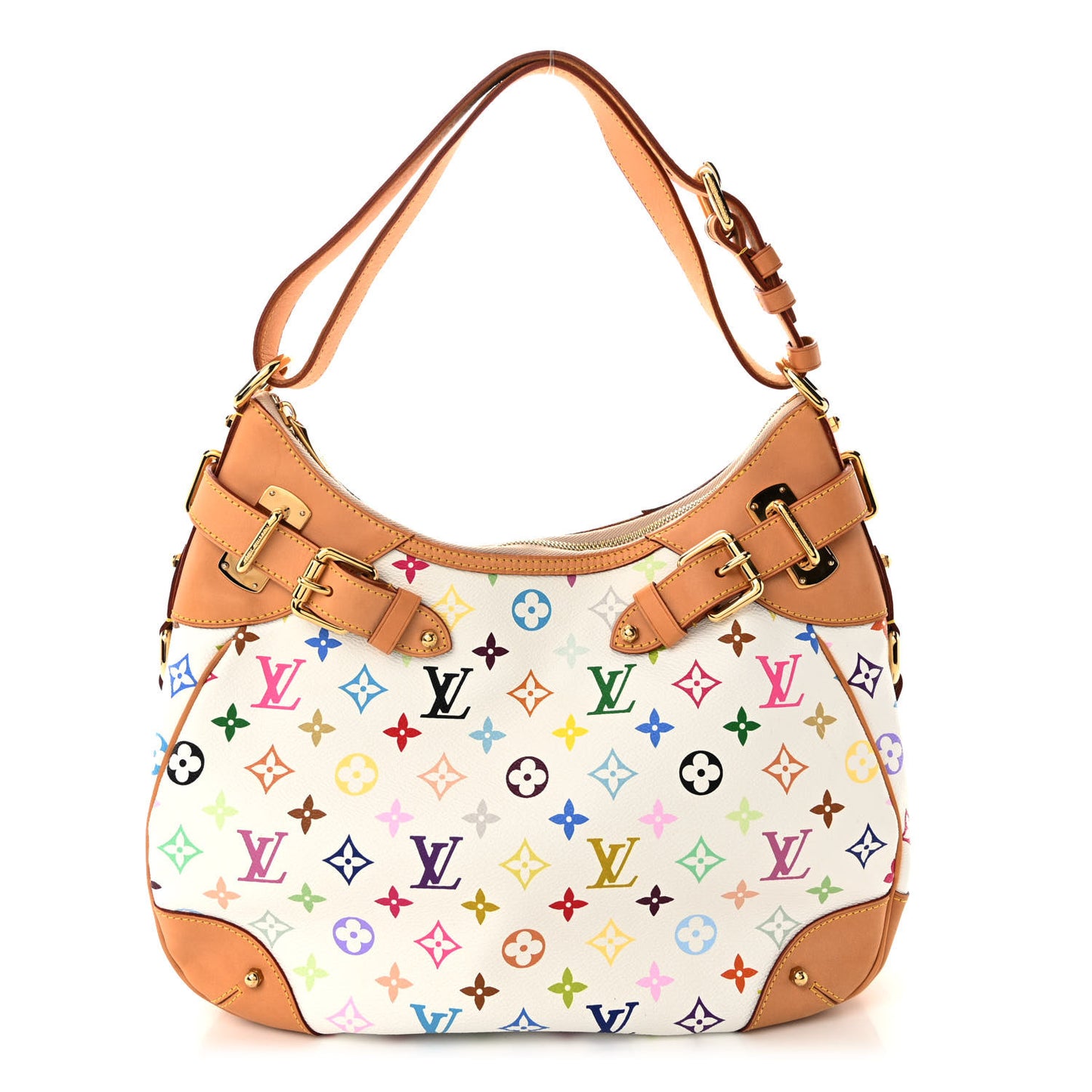 LOUIS VUITTON Monogram Multicolor Greta White
