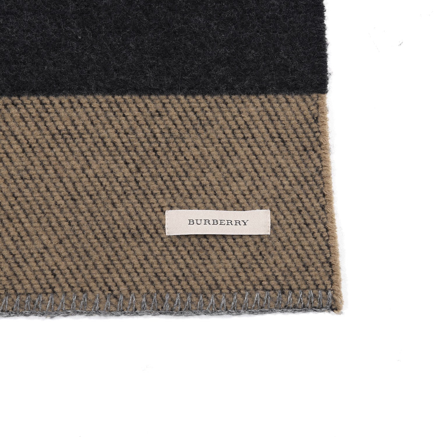 Burberry Wool Cashmere Patchwork Blanket Scarf 3 of 4