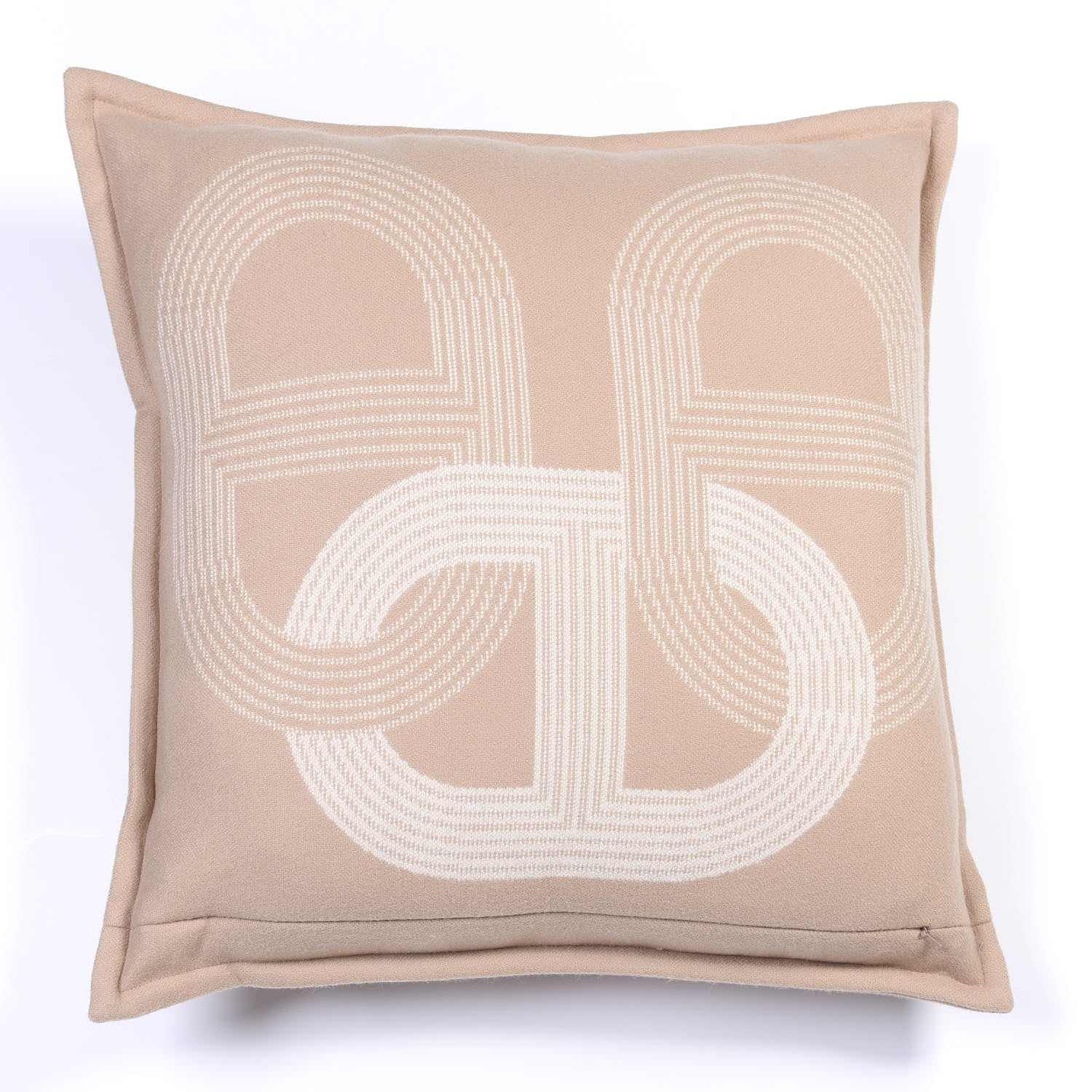 Hermes Merino Wool Circuit 24 Pillow Ecru 2 of 3