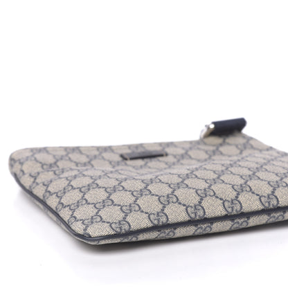 Gucci GG Supreme Monogram Small Flat Messenger Bag Navy 8 of 10