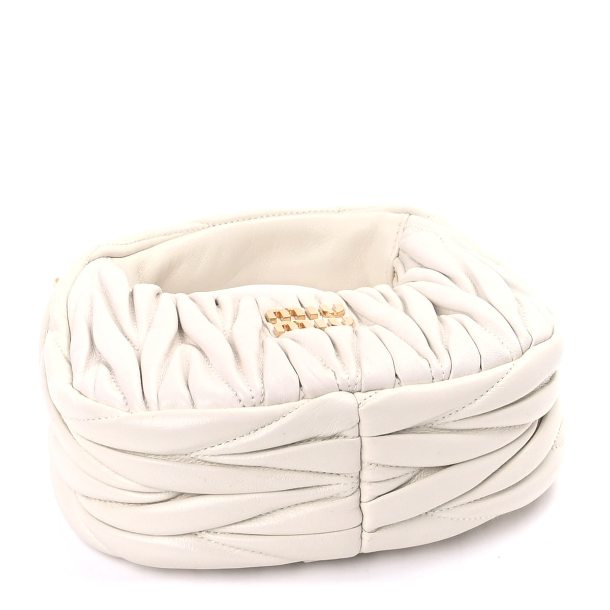 Nappa Matelasse Mini Wander Hobo White