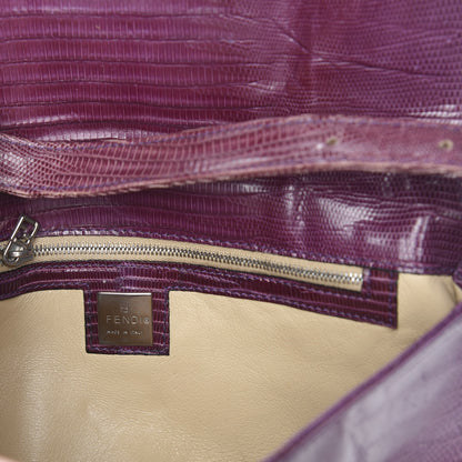 Fendi Lizard Baguette Purple 7 of 12