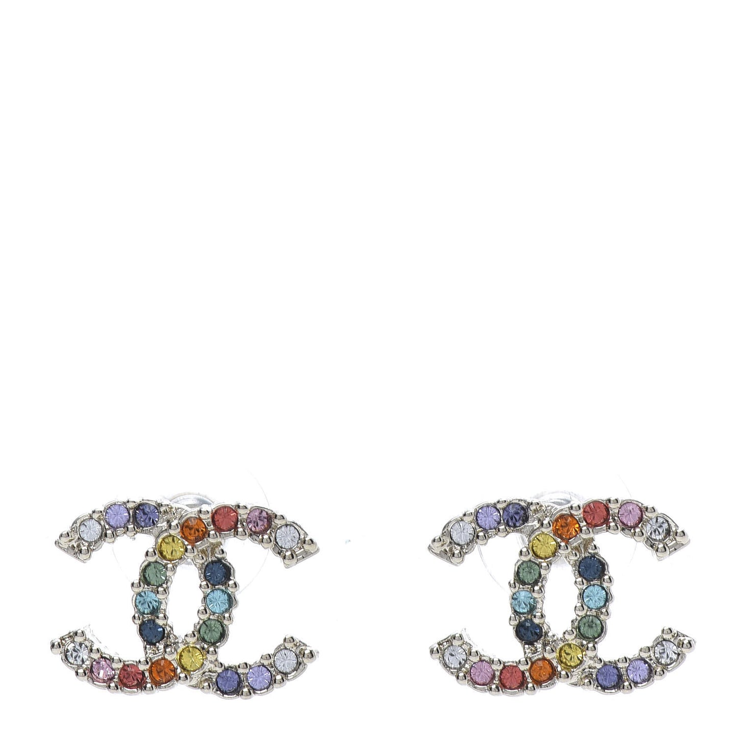 Crystal Over The Rainbow CC Earrings Gold Multicolor