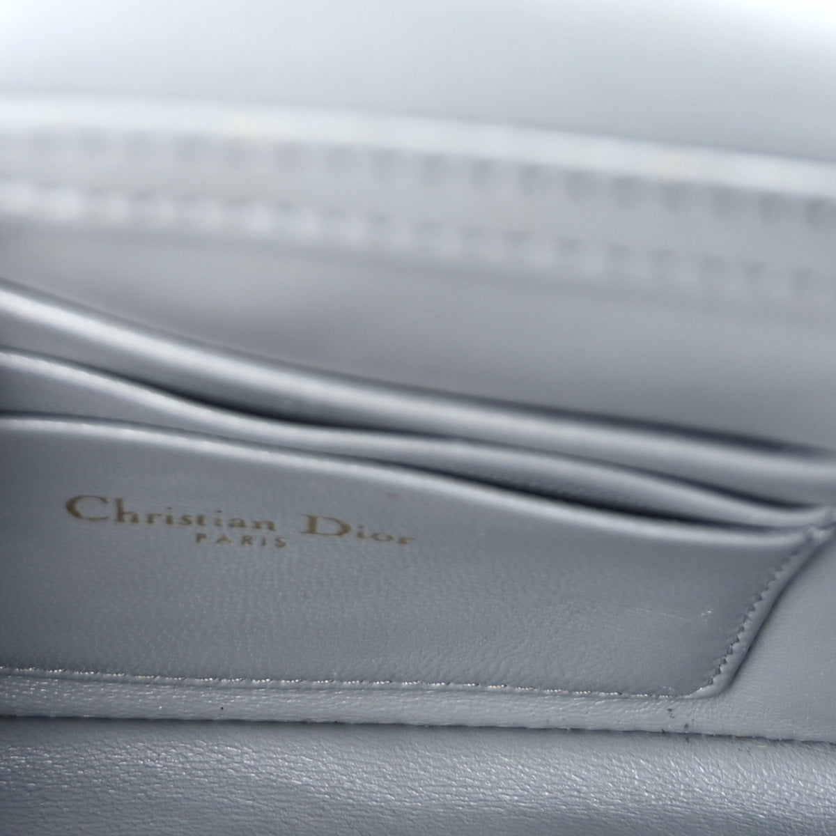 Calfskin Macrocannage Mini Caro Bag Grey