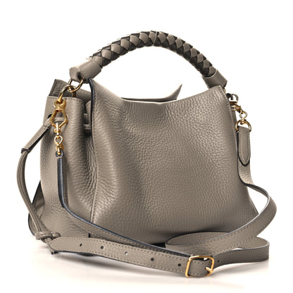 Mulberry Heavy Grain Small Iris Tote Powder Grey Dark Clay 3 of 10