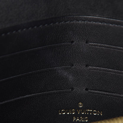 Louis Vuitton Damier Ebene Vavin Chain Wallet Black 9 of 10