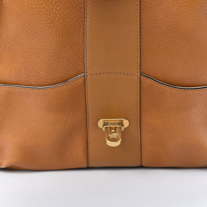 Chloe Grained Lambskin Medium Lexa Shoulder Bag Mustard Brown 17 of 32