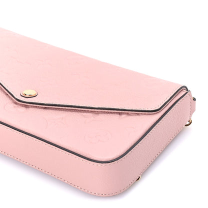 Louis Vuitton Empreinte Pochette Felicie Chain Wallet Rose Poudre Rose Poudre 10 of 10
