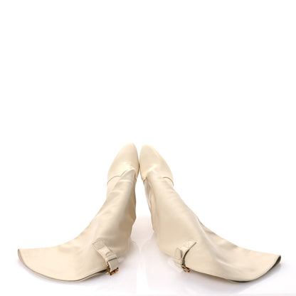 Saint Laurent Lambskin Koller 110 Tall Boots 40 Real Beige 2 of 7