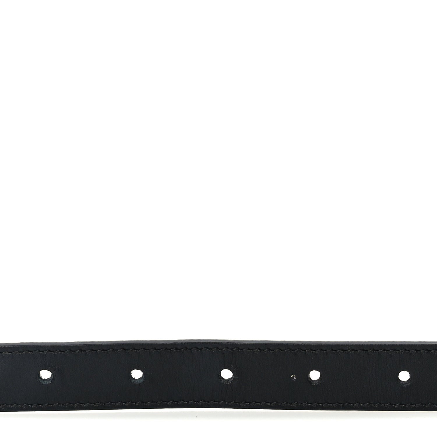 Gucci Moon Calfskin Pearl Double G 20mm Belt 80 32  Black Cream 3 of 6