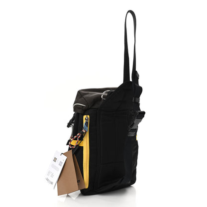 Burberry Nylon Medium Leo Sling Bag Black Yellow Grey 3 of 9