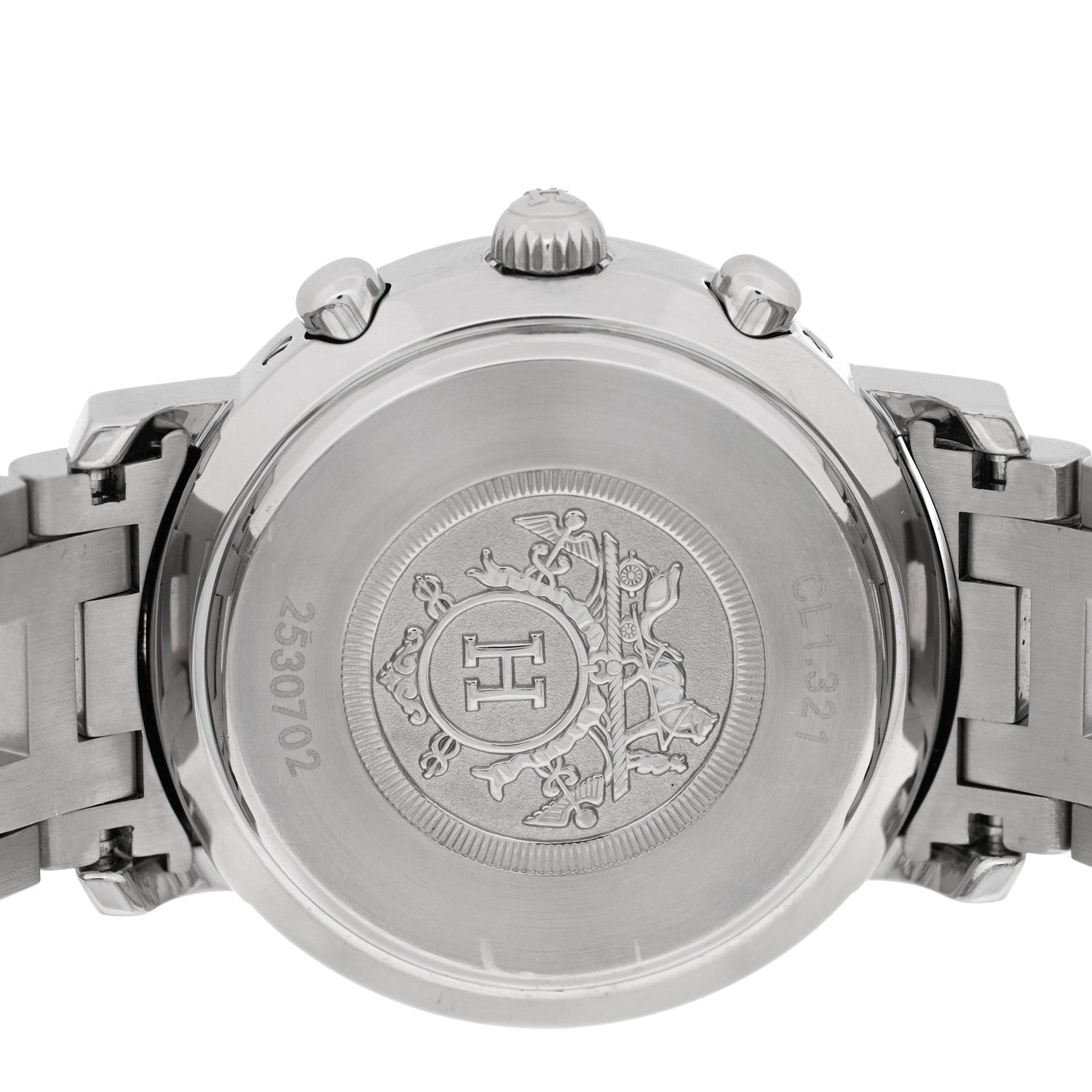 Hermes Stainless Steel 31mm Clipper Chronograph Quartz Watch 4 of 4