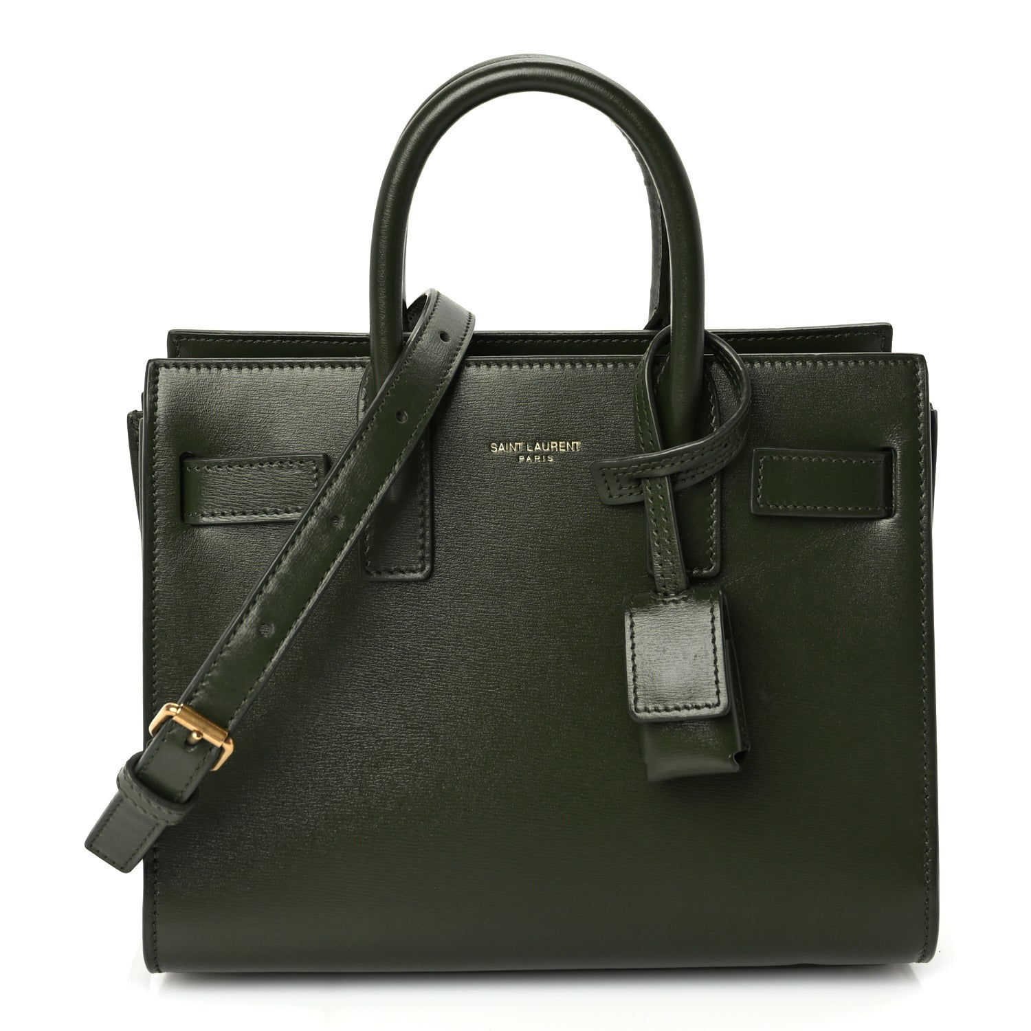 Saint Laurent Calfskin Nano Sac De Jour Green 1 of 9