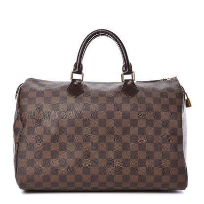 Louis Vuitton Damier Ebene Speedy 35 1 of 17