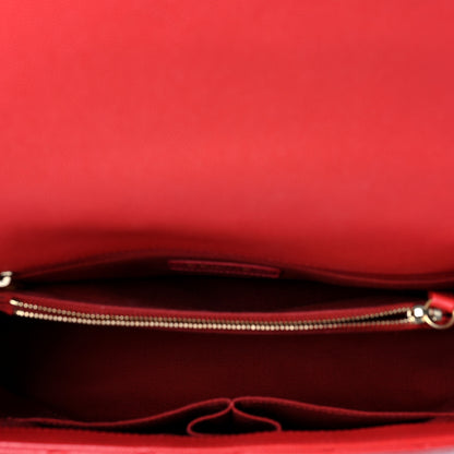 Chanel Caviar Quilted Medium Coco Handle Flap Red 5 of 9