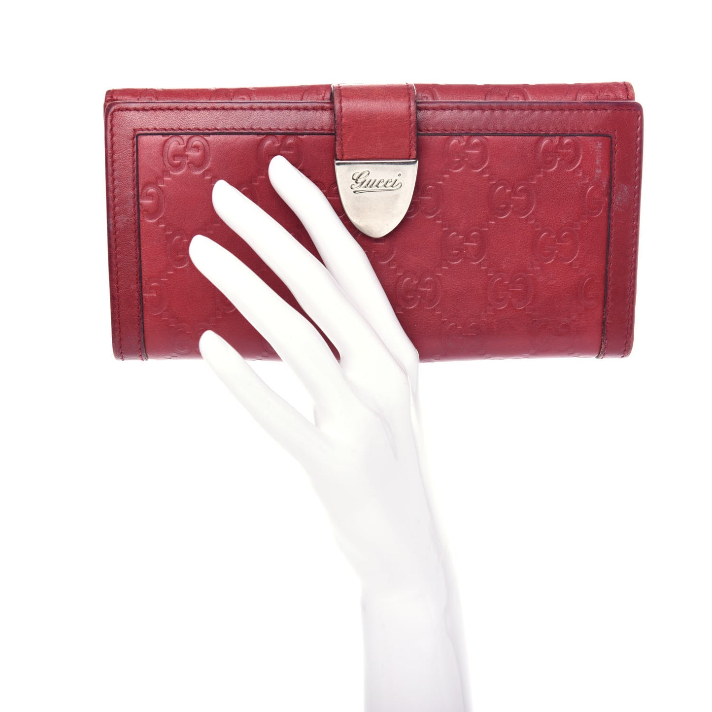 Guccissima Continental Wallet Red