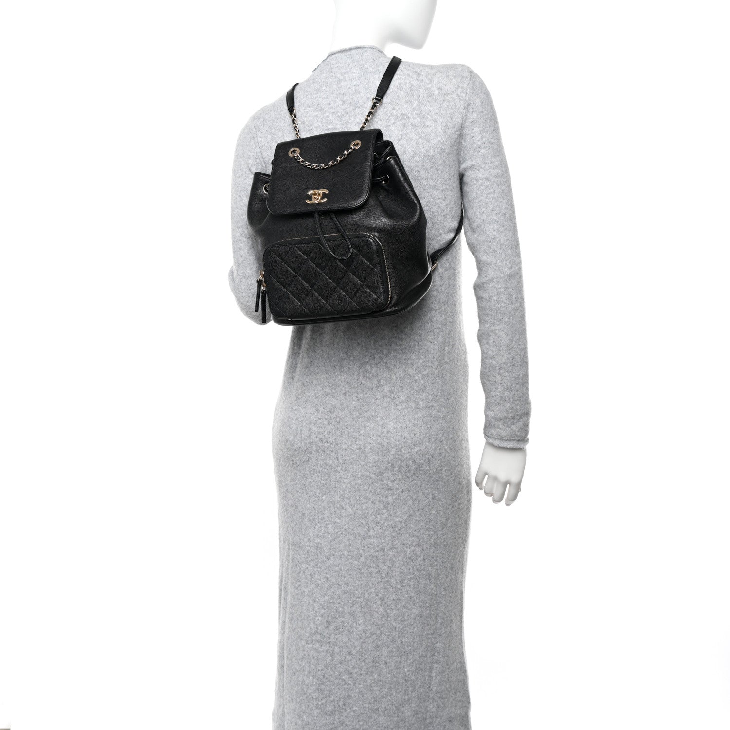 Chanel Caviar Quilted Business Affinity Backpack Black 2 of 10