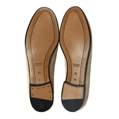 Gucci Suede Horsebit Womens Jordaan Loafers 39 Pink Sand 6 of 9