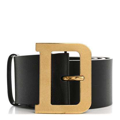Christian Dior Calfskin Diorquake Belt 80 32 Black 1 of 7