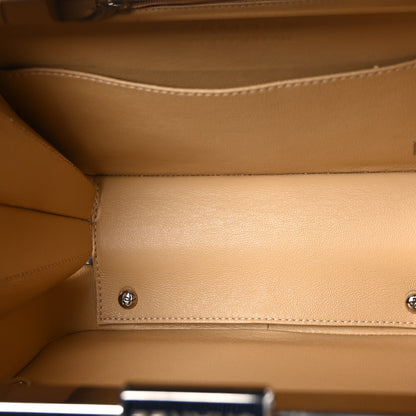 Chanel Raffia Calfskin CC Filigree Vanity Case White 5 of 11