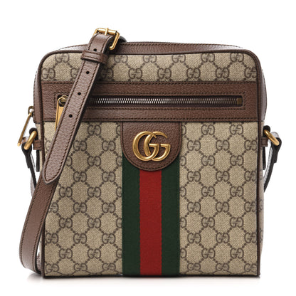 Gucci GG Supreme Monogram Web Small Ophidia Messenger Bag Brown 1 of 11