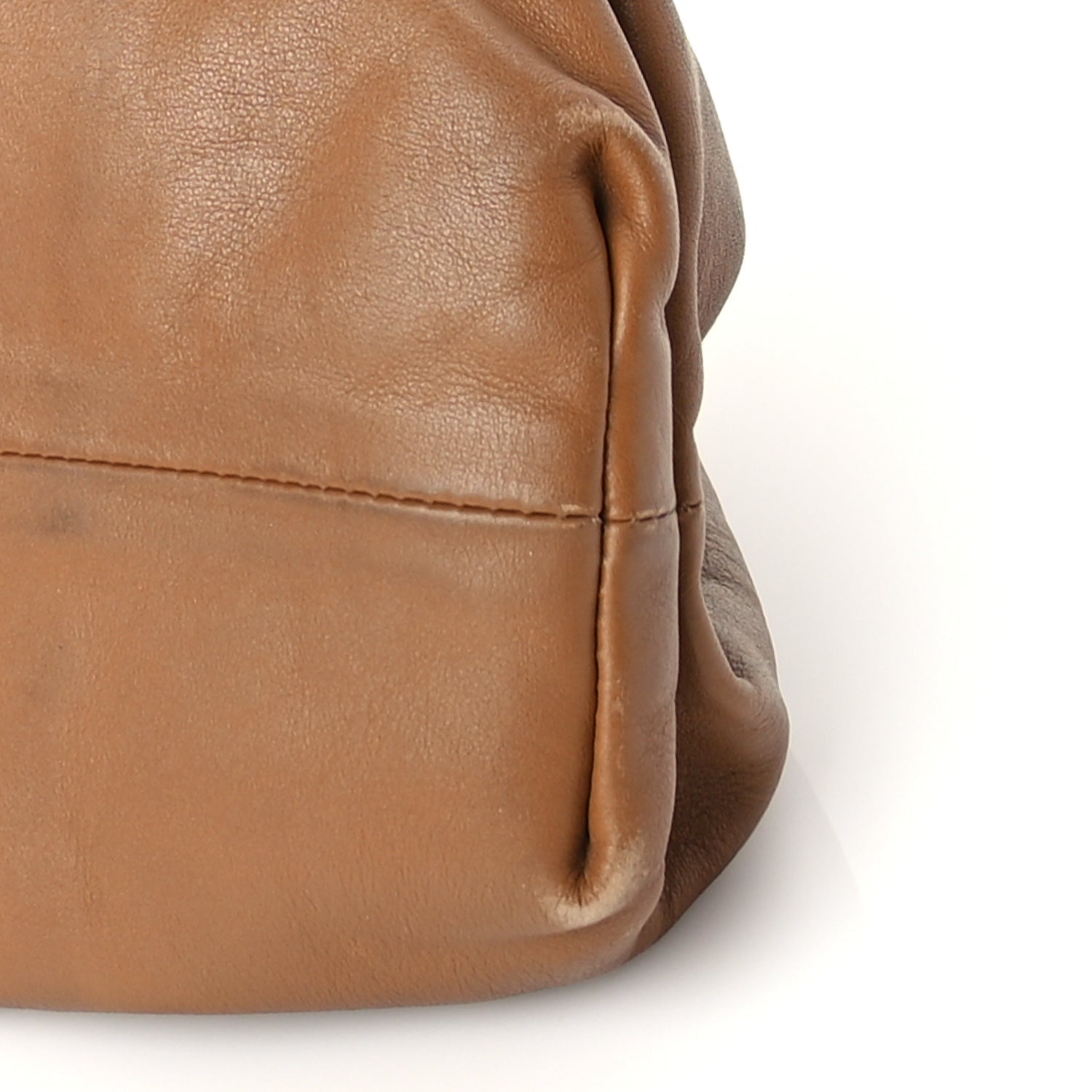 Bottega Veneta Smooth Butter Calf The Pouch Oversized Clutch Cammello 9 of 9