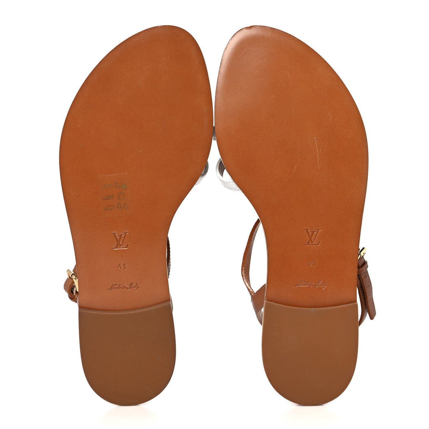 Monogram Explorer Flat Sandals 41 Cognac Brown