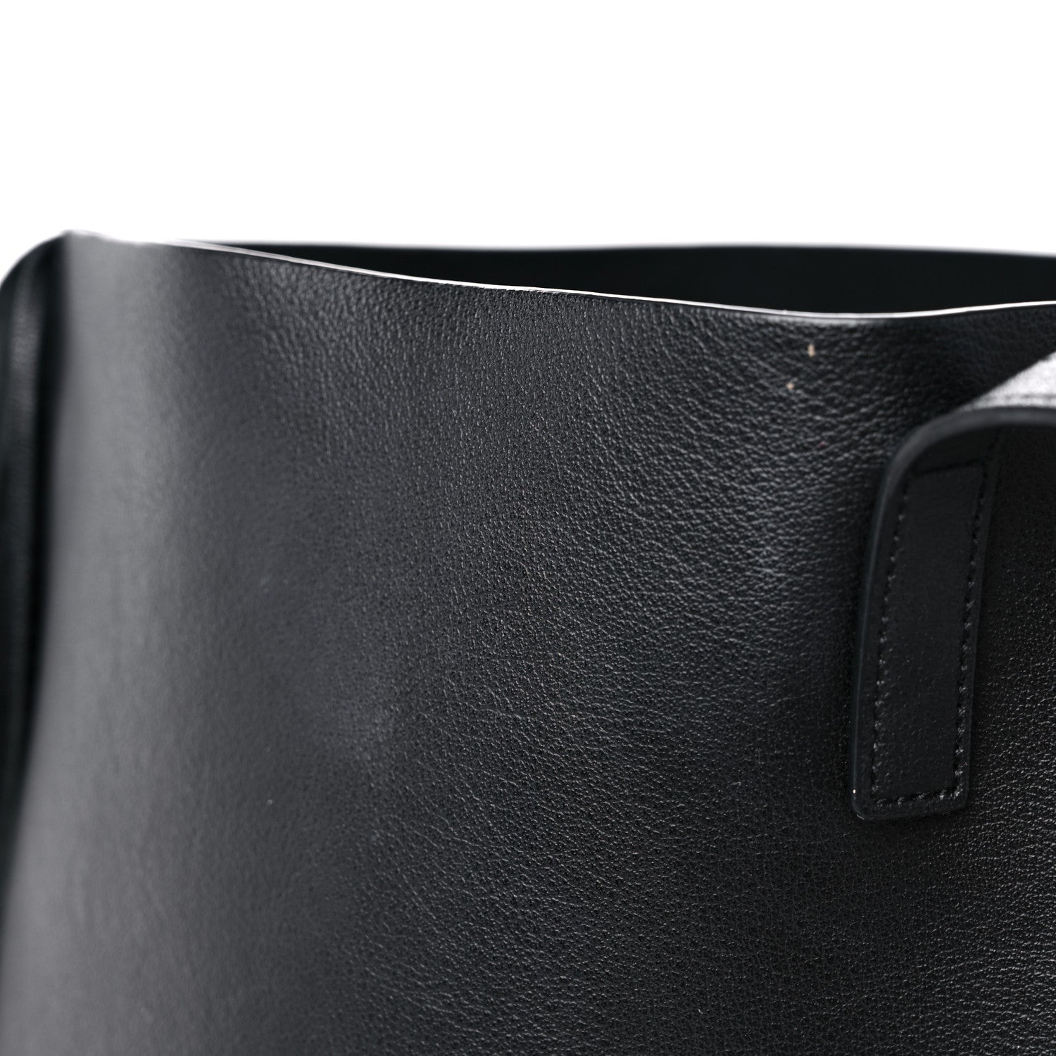 Saint Laurent Calfskin Large Fringe Shopping Tote Black 16 of 18