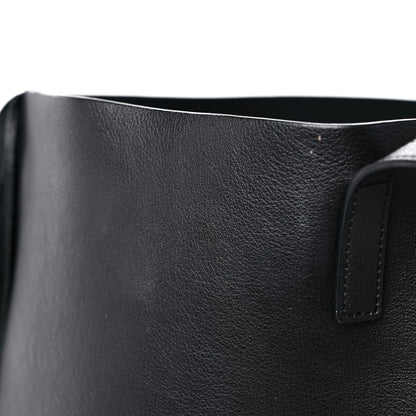 Saint Laurent Calfskin Large Fringe Shopping Tote Black 16 of 18