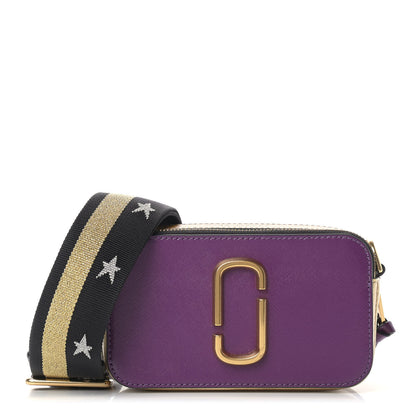 Marc Jacobs Saffino Small Snapshot Camera Bag Purple Gold 1 of 10
